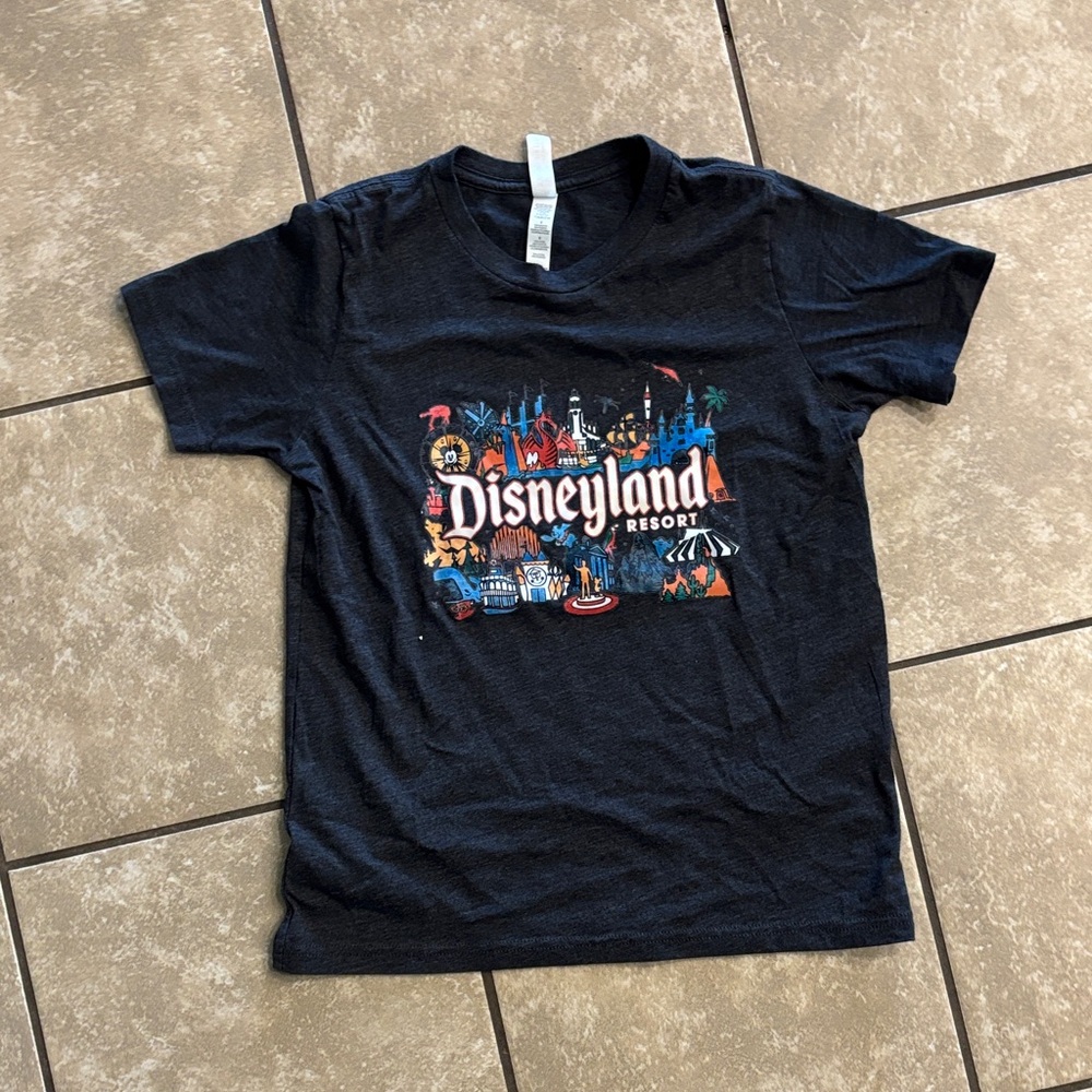 Bella Canvas Kids Black Disneyland T-Shirt